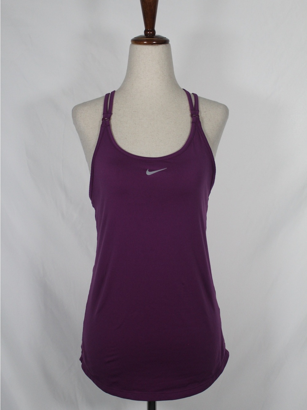y2k Nike Plum Double-Strap Athletic Racerback Tank Top